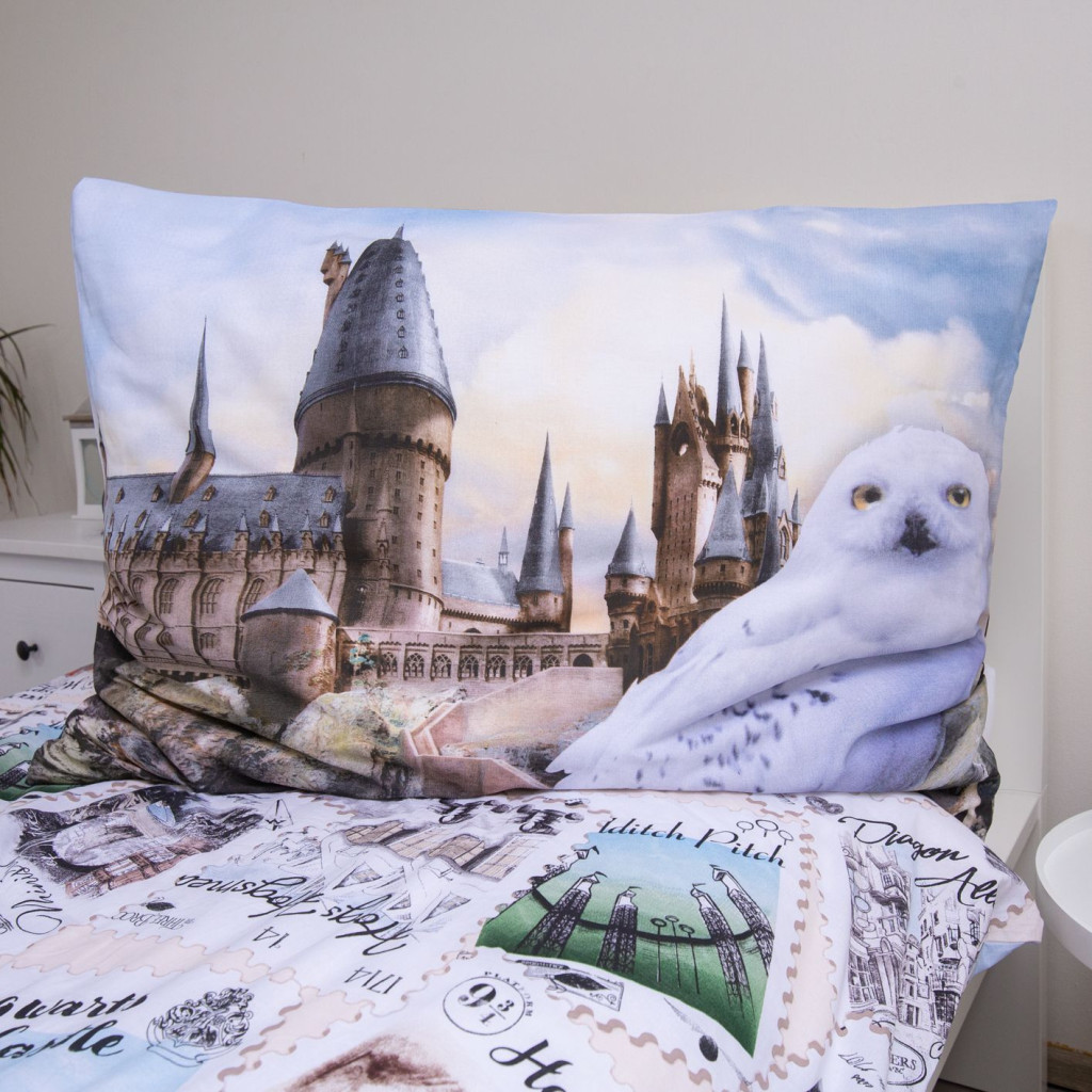 Harry Potter Hedwig Fly Σετ Μονή Παπλωματοθήκη Βαμβακερή 2 Τεμαχίων 140×200 και 70×90 cm - Image 4