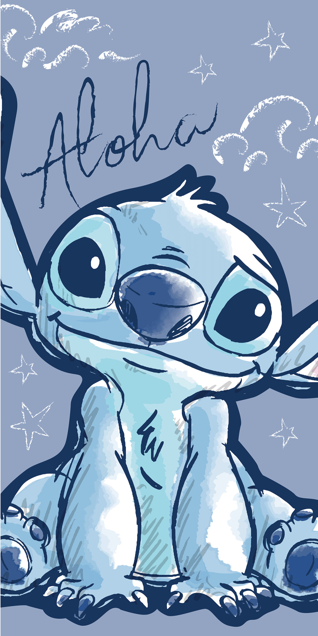 Disney Lilo & Stitch Aloha Πετσέτα Μπάνιου & Θαλάσσης 100% Βαμβάκι 70×140 cm