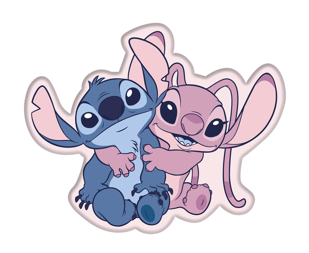 Disney Lilo & Stitch Hug Διακοσμητικό Μαξιλάρι Ειδικού Σχήματος 35×30 cm