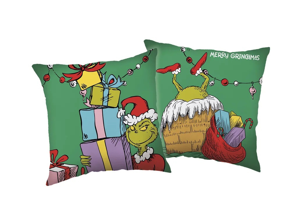 The Grinch Presents Διακοσμητικό Μαξιλάρι Διπλής Όψης 40×40 cm