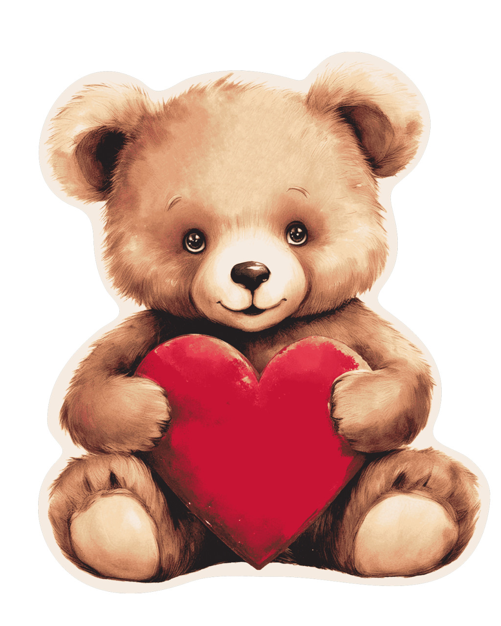 Bear Heart Διακοσμητικό Μαξιλάρι Αρκουδάκι 39×33 cm