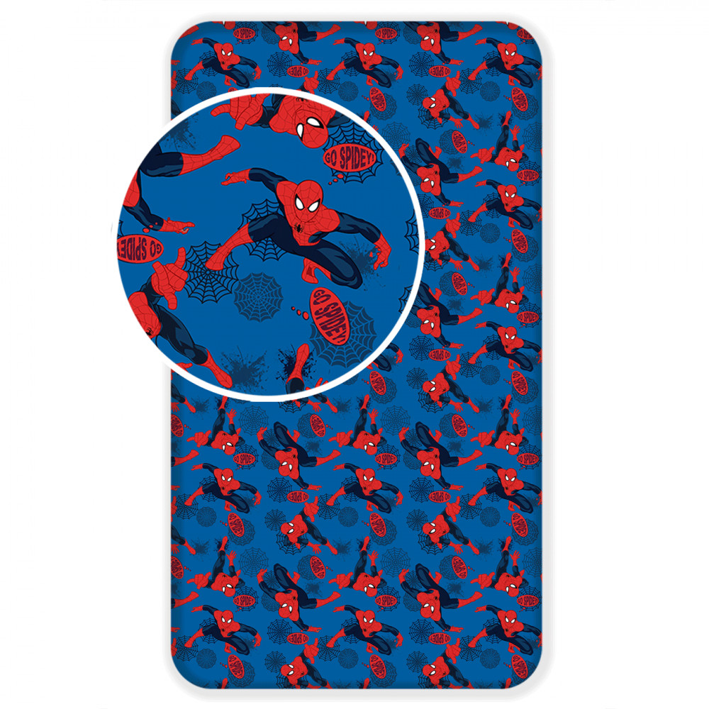 Spiderman παιδικό σεντόνι μονό με λάστιχο 90x200 cm