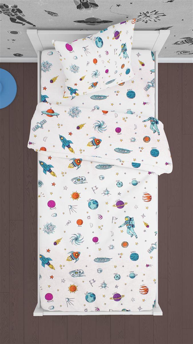 ΠΑΠΛΩΜΑΤΟΘΗΚΗ ΕΜΠΡΙΜΕ kids Space 188 160X240 White Cotton 100%