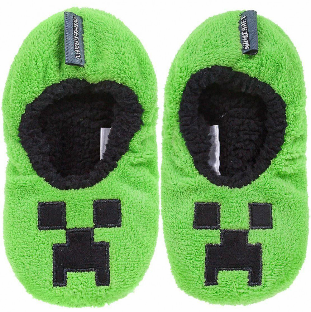 Minecraft Creeper Παιδικές Χειμερινές Παντόφλες 100% Πολυεστέρας Μέγεθος 33/34