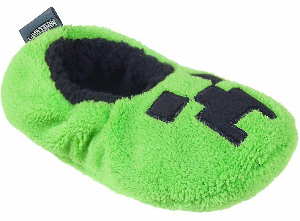 Alternative view of Minecraft Creeper Παιδικές Χειμερινές Παντόφλες 100% Πολυεστέρας Μέγεθος 33/34