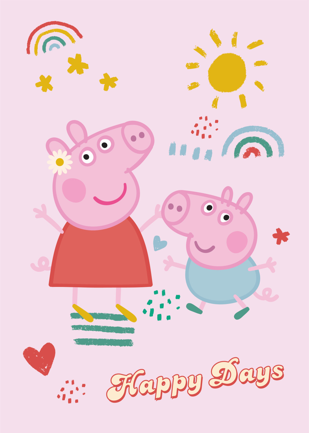 Peppa Pig Happy Days Κουβέρτα Fleece 100×140 cm