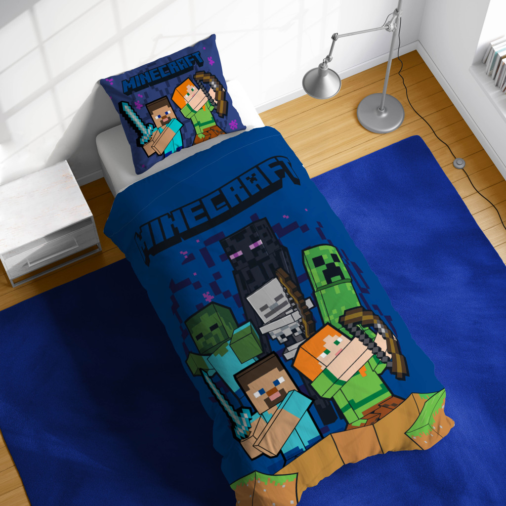 Minecraft Last Block Standing Echoes of Hardcare Παιδικό Βαμβακερό Σετ Παπλωματοθήκης 2 Τεμαχίων 140×200 & 70×90 εκ. - Image 2