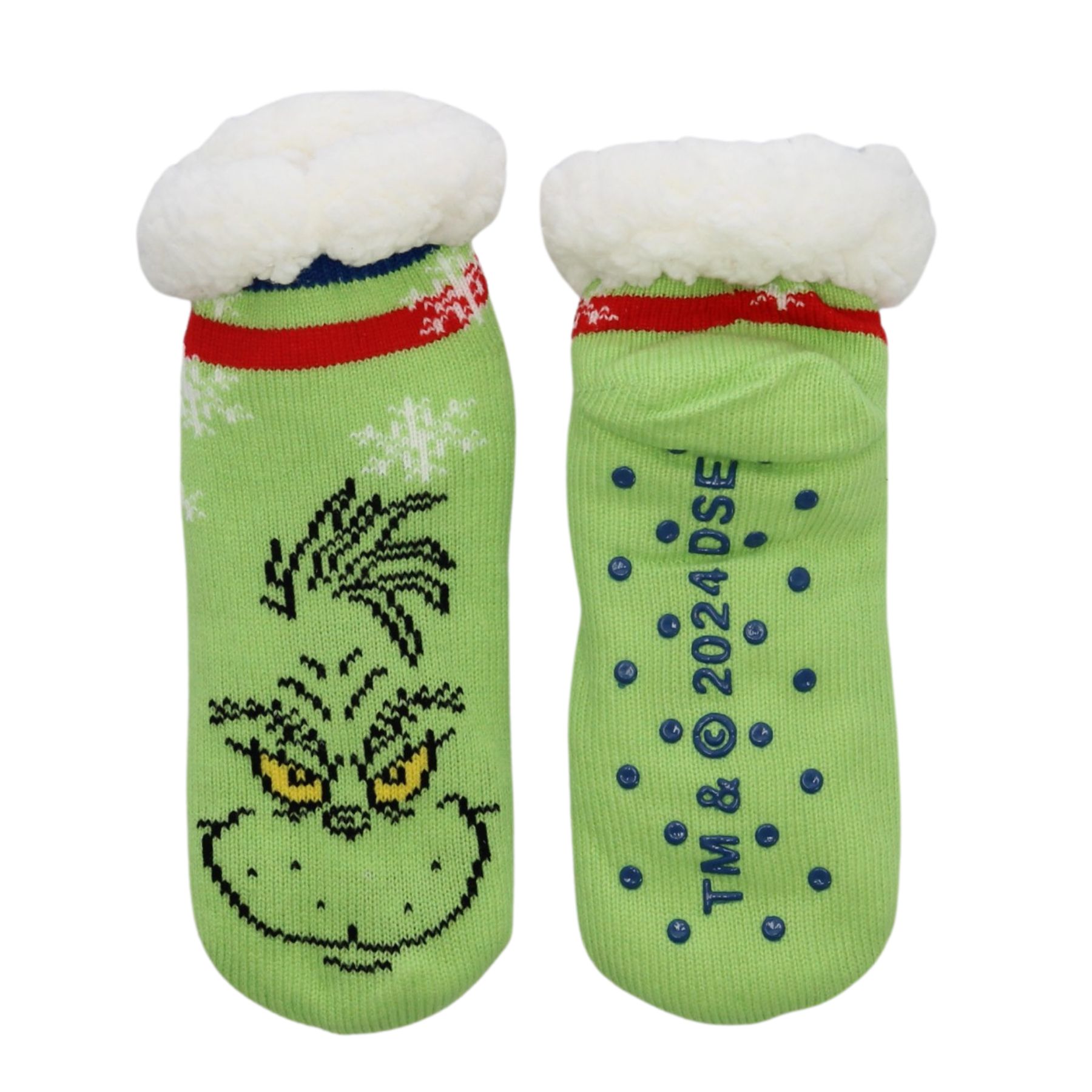 Grinch Παιδικές Αντιολισθητικές Κάλτσες fleece 1 Ζευγάρι