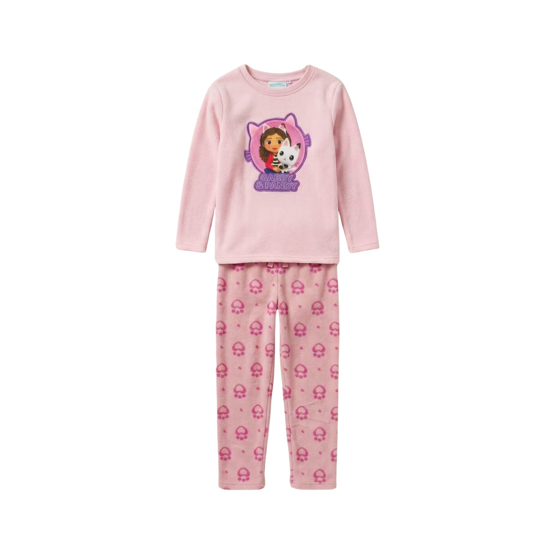 Gabby's Dollhouse Παιδικές Πιτζάμες Coral Fleece Ροζ Μεγέθη 98/104–122/128 εκ.