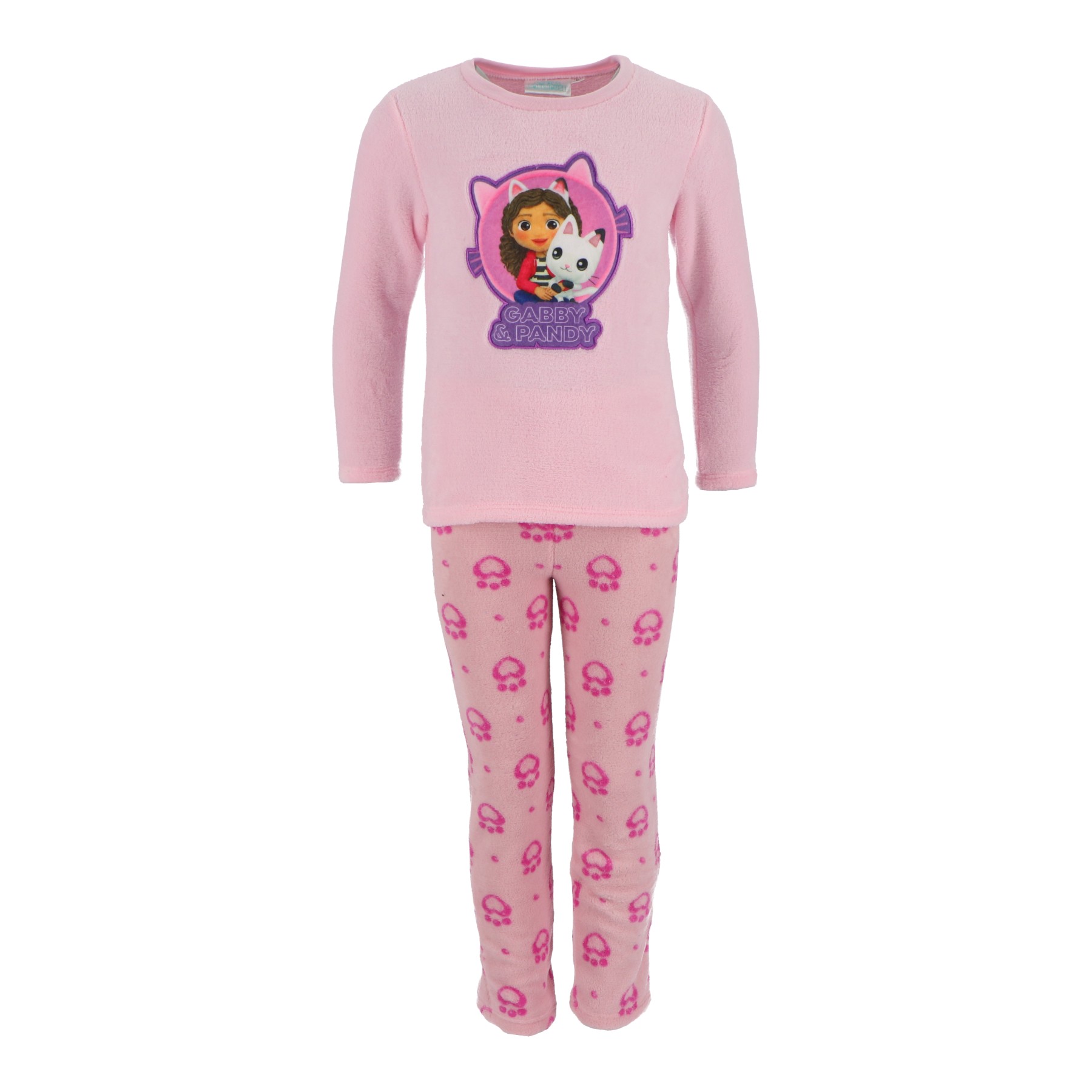 Gabby's Dollhouse Παιδικές Πιτζάμες Coral Fleece Ροζ Μεγέθη 98/104–122/128 εκ.