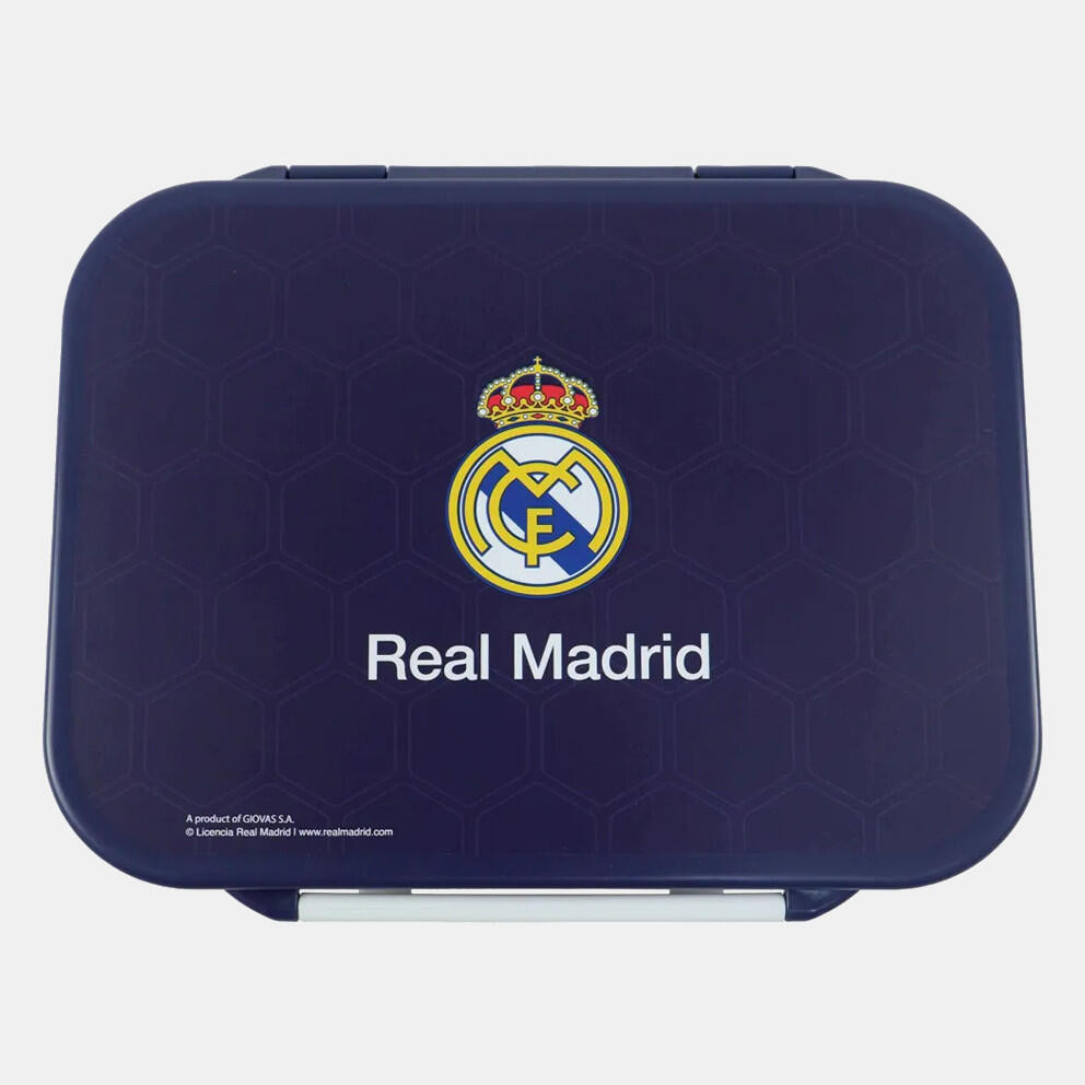 Alternative view of Real Madrid Μπλε Πολυχωριστικό Δοχείο Φαγητού – Δοχείο Σάντουιτς 21×15 εκ.