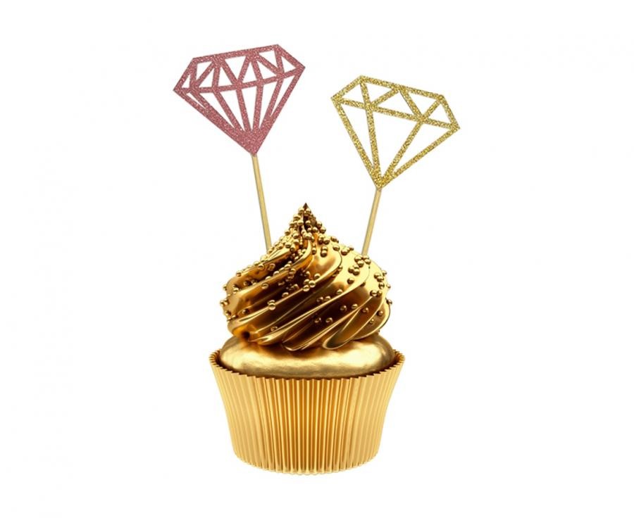 Wedding Diamond Σετ 6 Διακοσμητικών Στικ 15 εκ.