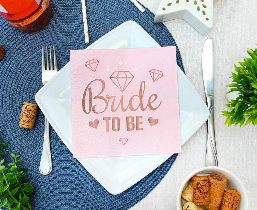 Alternative view of Hen Party Bride To Be Pink Χαρτοπετσέτες 20 Τεμαχίων 33×33 εκ.