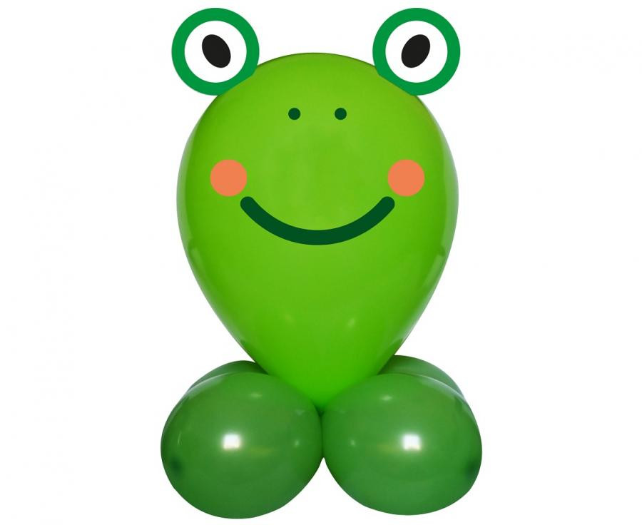 Cute Animal Frog Σετ Μπαλονιών με Διακοσμητικά