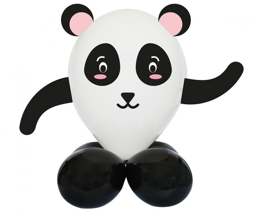 Panda Cute Animal Panda Cute Animal Σετ Μπαλονιών με Διακοσμητικά