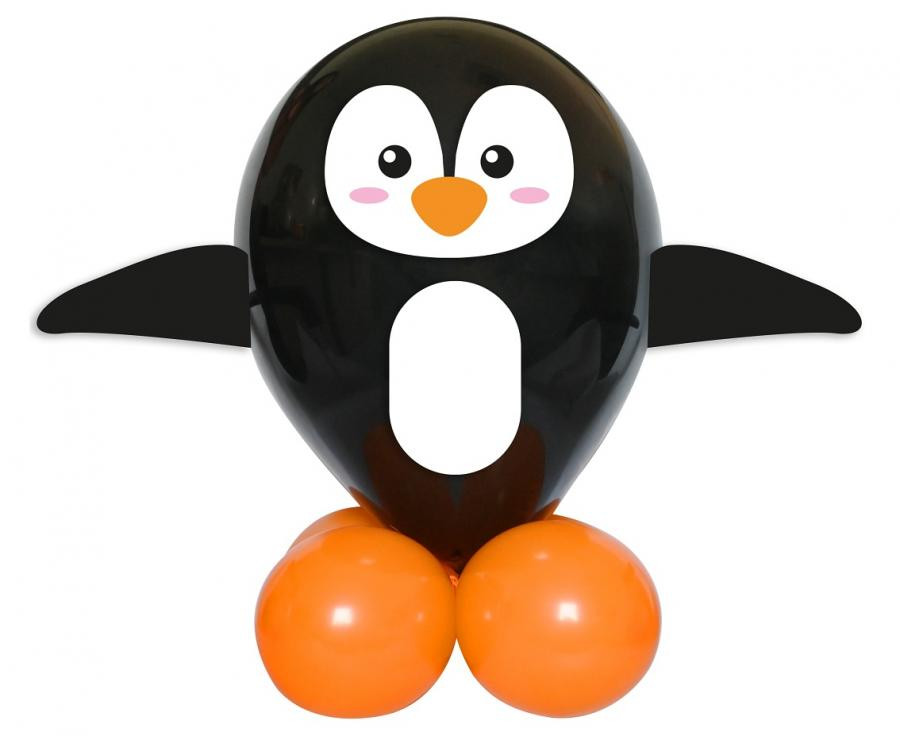Cute Animal Penguin Σετ Μπαλονιών με Διακοσμητικά