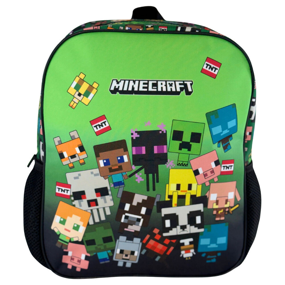 Minecraft Characters Παιδικό Σακίδιο Πλάτης με 1 Θήκη 30×24×8 cm