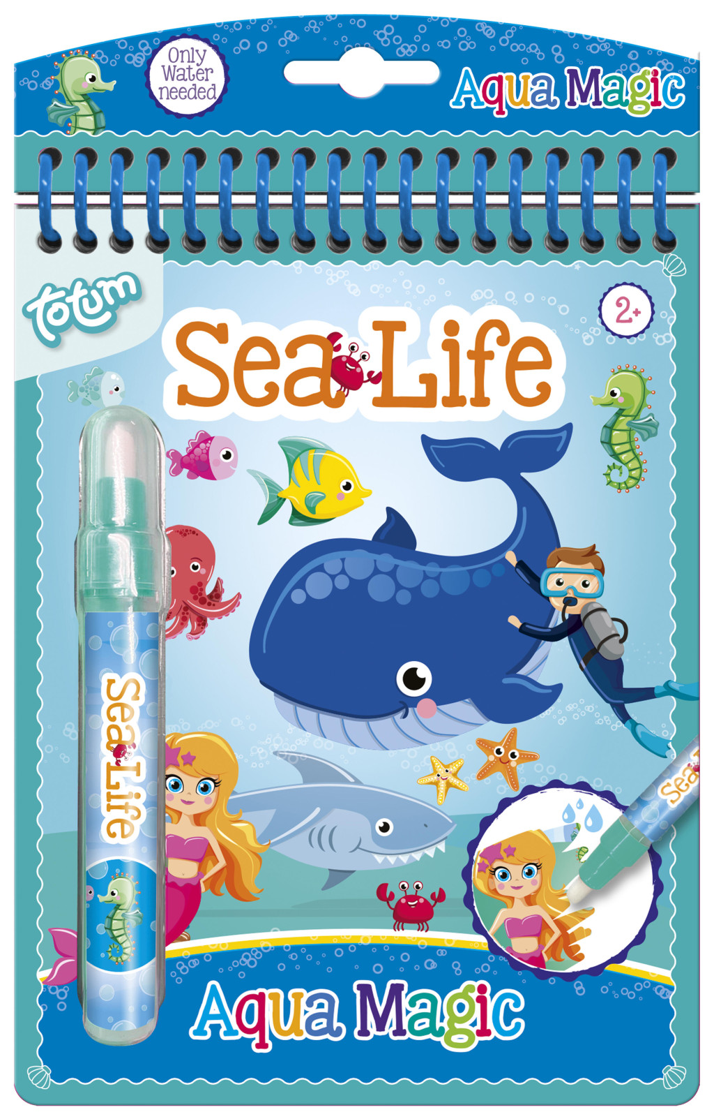 Ocean Aqua Magic Σετ Μαγικής Ζωγραφικής με Νερό 16×22 εκ.