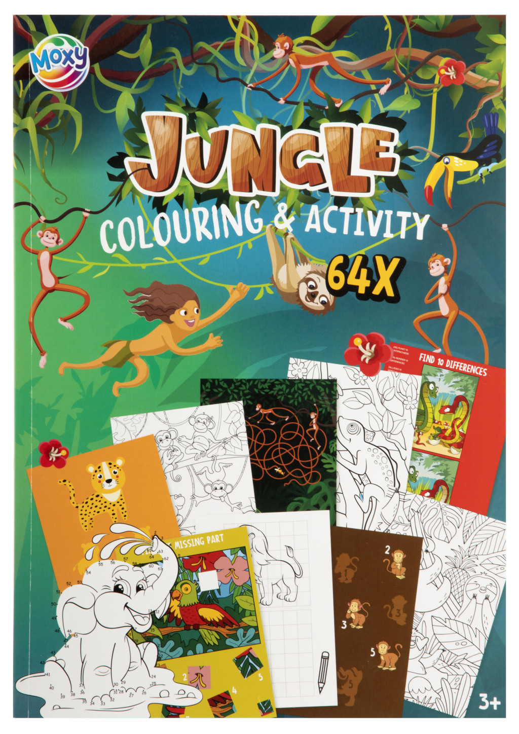 Jungle Fun Σετ Ζωγραφικής και Δραστηριοτήτων, 64 Σελίδων A4