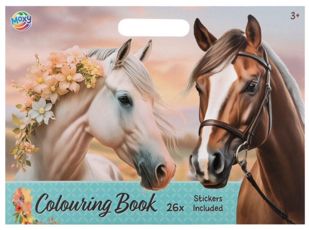 Horses Flower Ζωγραφικής και Σετ Αυτοκόλλητων