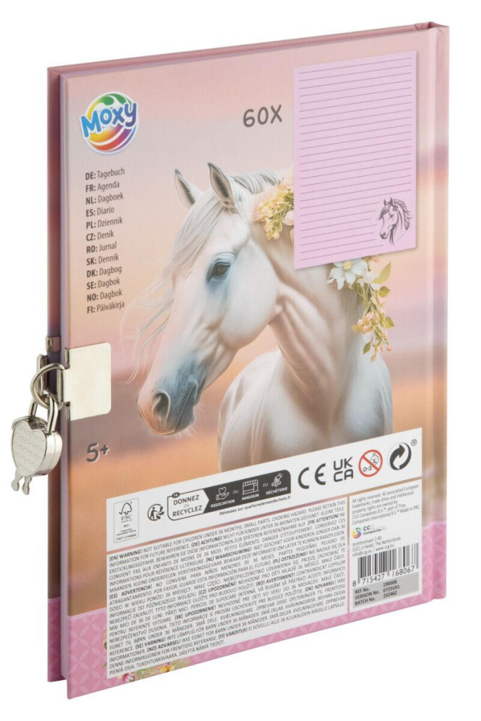 Alternative view of Horses Braid Σημειωματάριο με Κλειδαριά A5