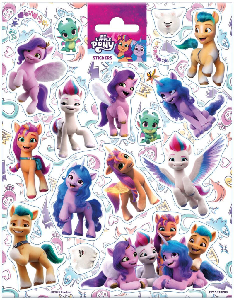 My Little Pony Πολύχρωμο Crew Αυτοκόλλητο