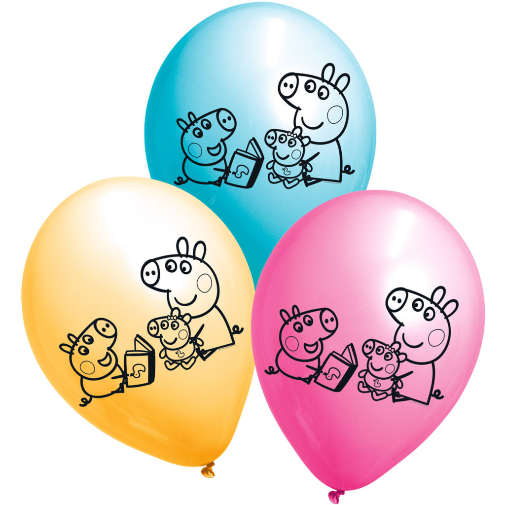 Peppa Pig Story Time Σετ 6 Μπαλόνια Latex 27,5 εκ.