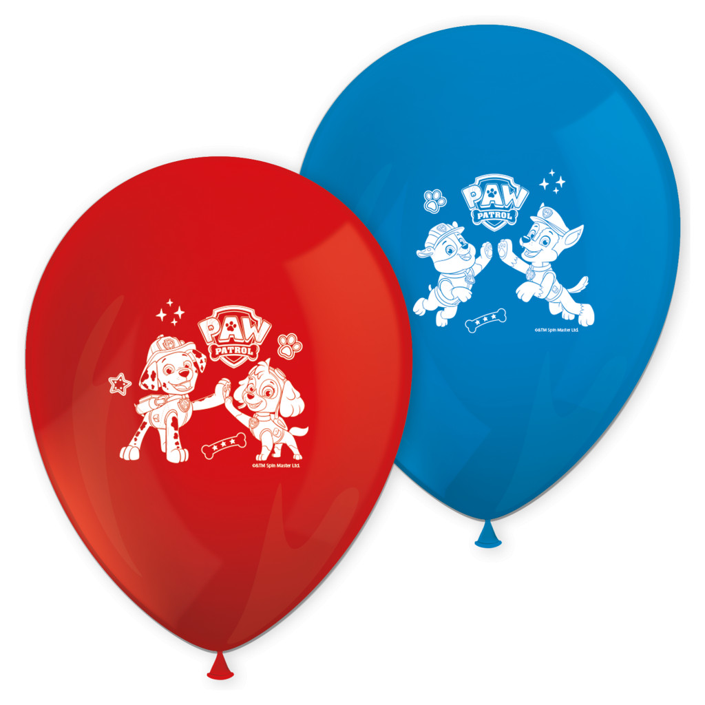 Paw Patrol Rescue Heroes Σετ 8 Μπαλονιών Latex 28 εκ.
