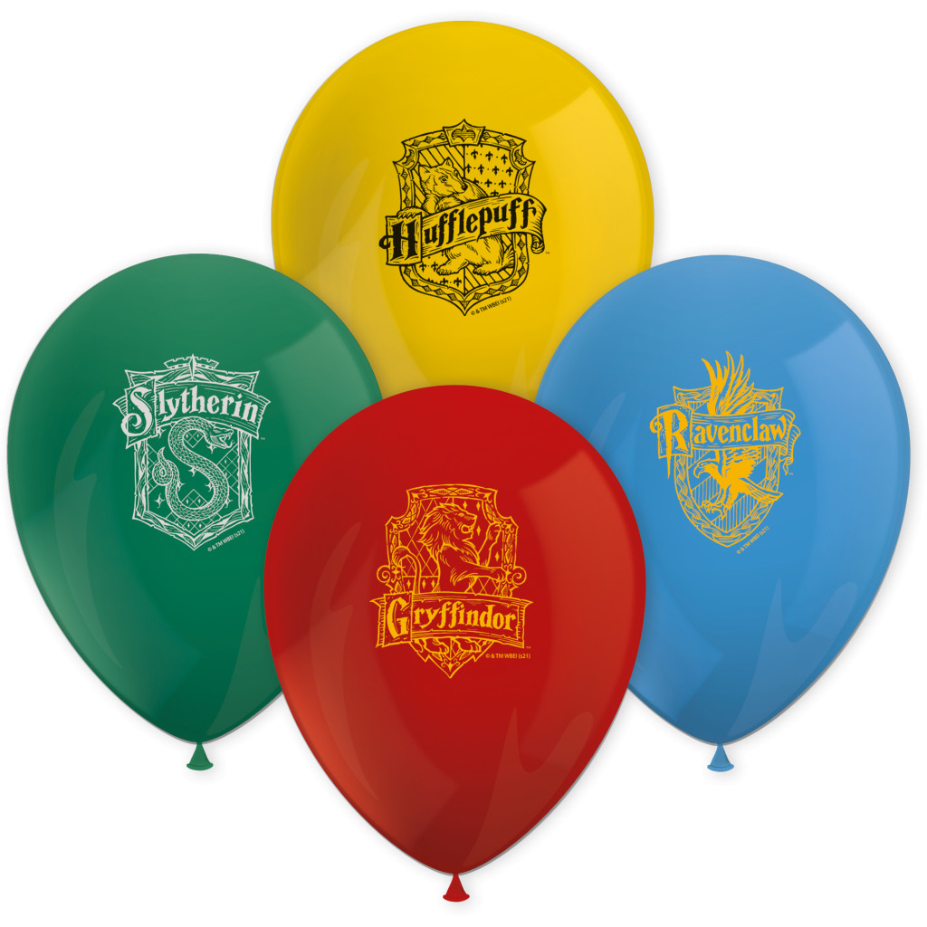 Harry Potter Hogwarts Houses Σετ 8 Μπαλονιών Latex
