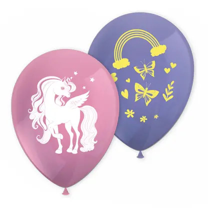 Unicorn Rainbow Colors Σετ 8 Μπαλονιών Latex 28 εκ.
