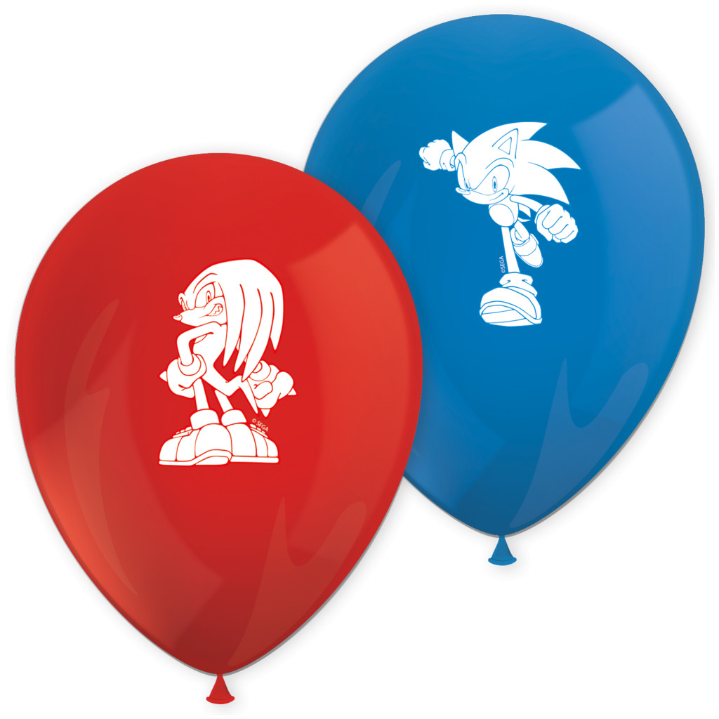 Sonic the Hedgehog Sega Sonic the Hedgehog Σετ 8 Μπαλονιών Latex 28 εκ.