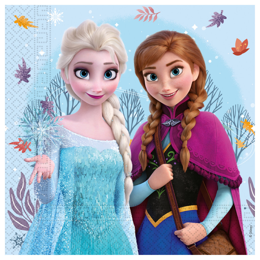Disney Frozen Idyllic Wonder Χαρτοπετσέτες 20 Τεμαχίων 33×33 εκ. FSC