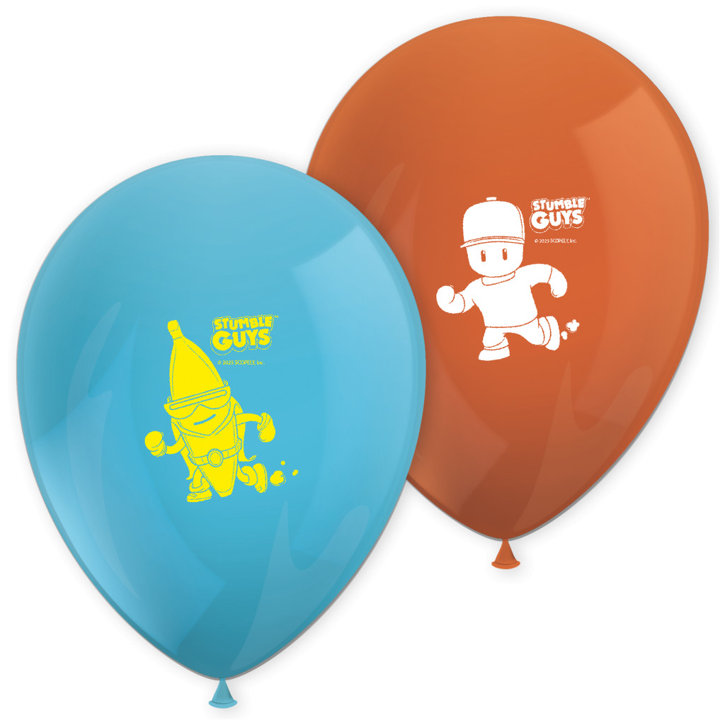 Stumble Guys Chaos Runner Σετ 8 Μπαλονιών Latex 28 εκ.