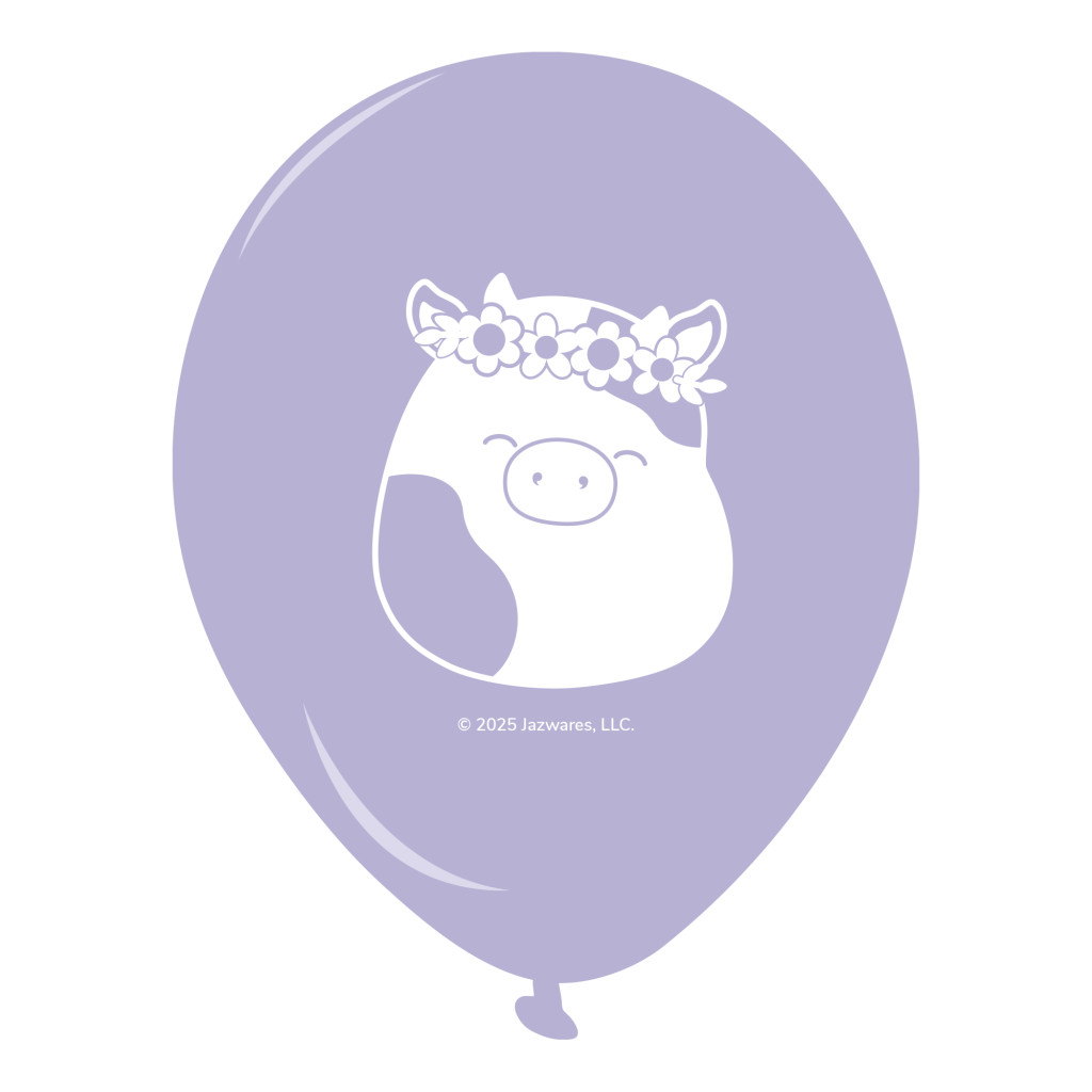 Alternative view of Squishmallows Jazwares Smurfs Σετ 8 Μπαλονιών Latex 28 εκ.